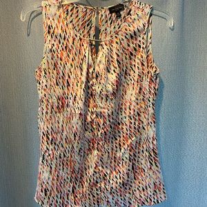 The Limited multicolor tank with keyhole front